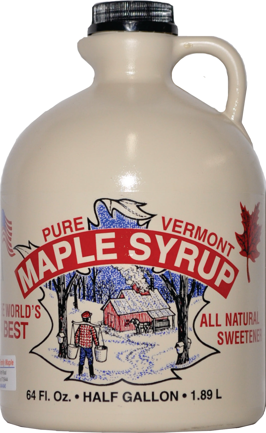 Half Gallon (64oz.) - Pure Vermont Maple Syrup